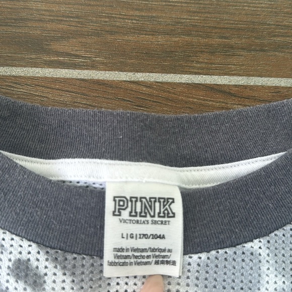 Victoria's Secret Gray Crewneck Sweater with Tie-Dye Pattern - Picture 2 of 4